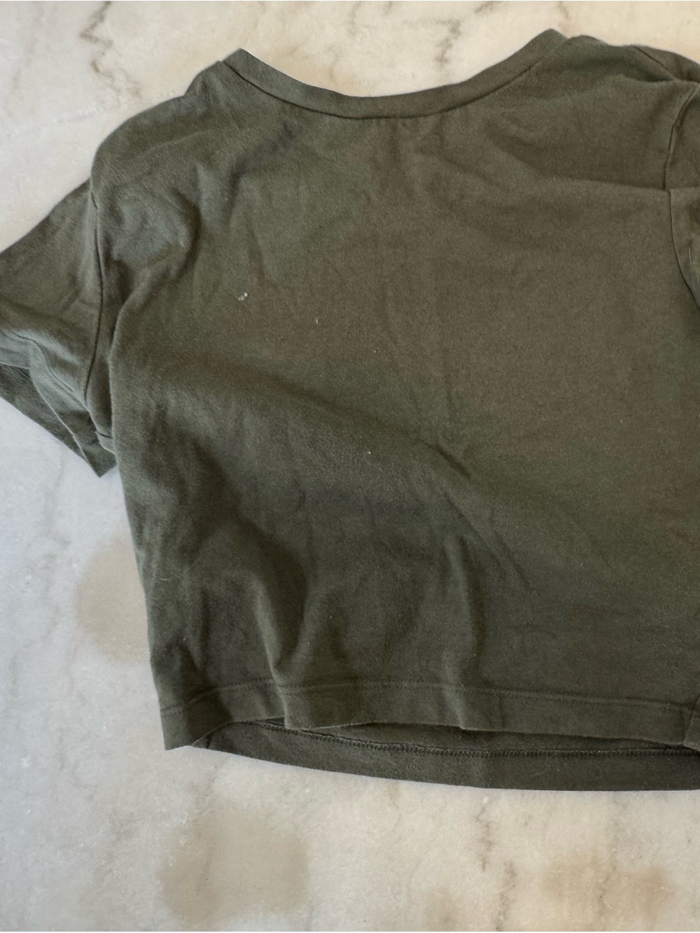 Target Olive Green Cropped Tee